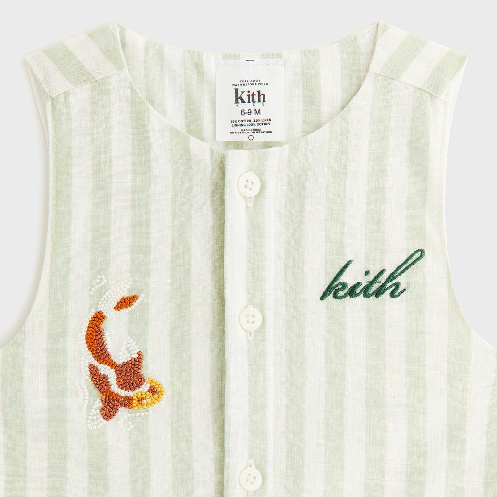 Kith Baby Embroidered Odin Shortall Set - Sage