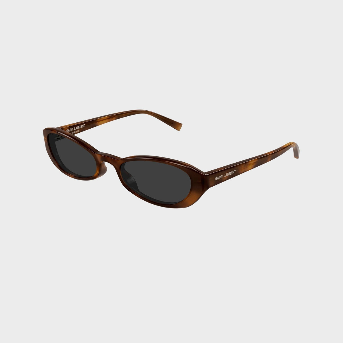 Saint Laurent SL871 Oval Sunglasses - Havana / Grey