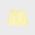 Courrèges ReEdition Vinyl Mini Skirt - Jaune Clair