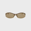 Jacquemus Miami Frames - Light Gold / Brown