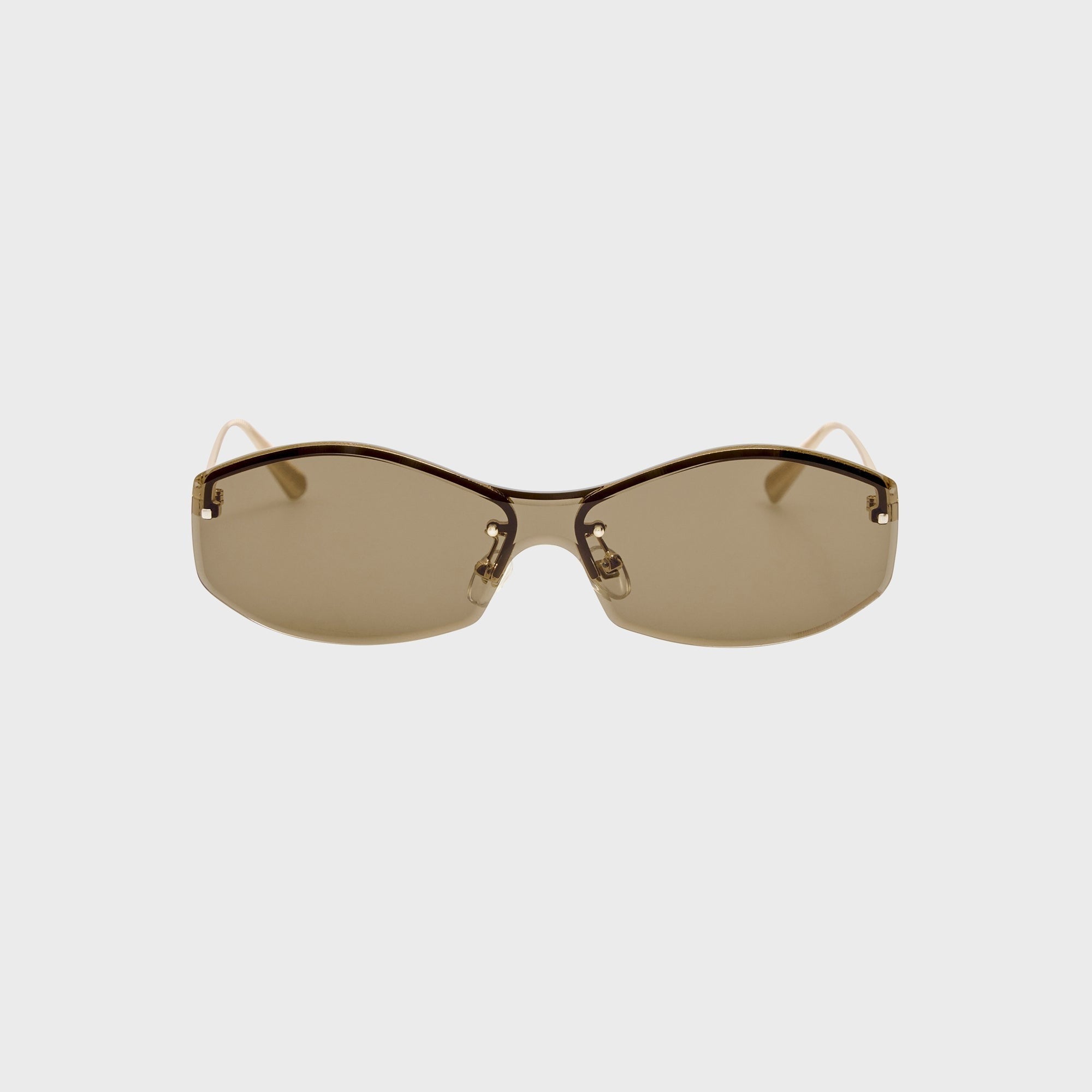Jacquemus Miami Frames - Light Gold / Brown