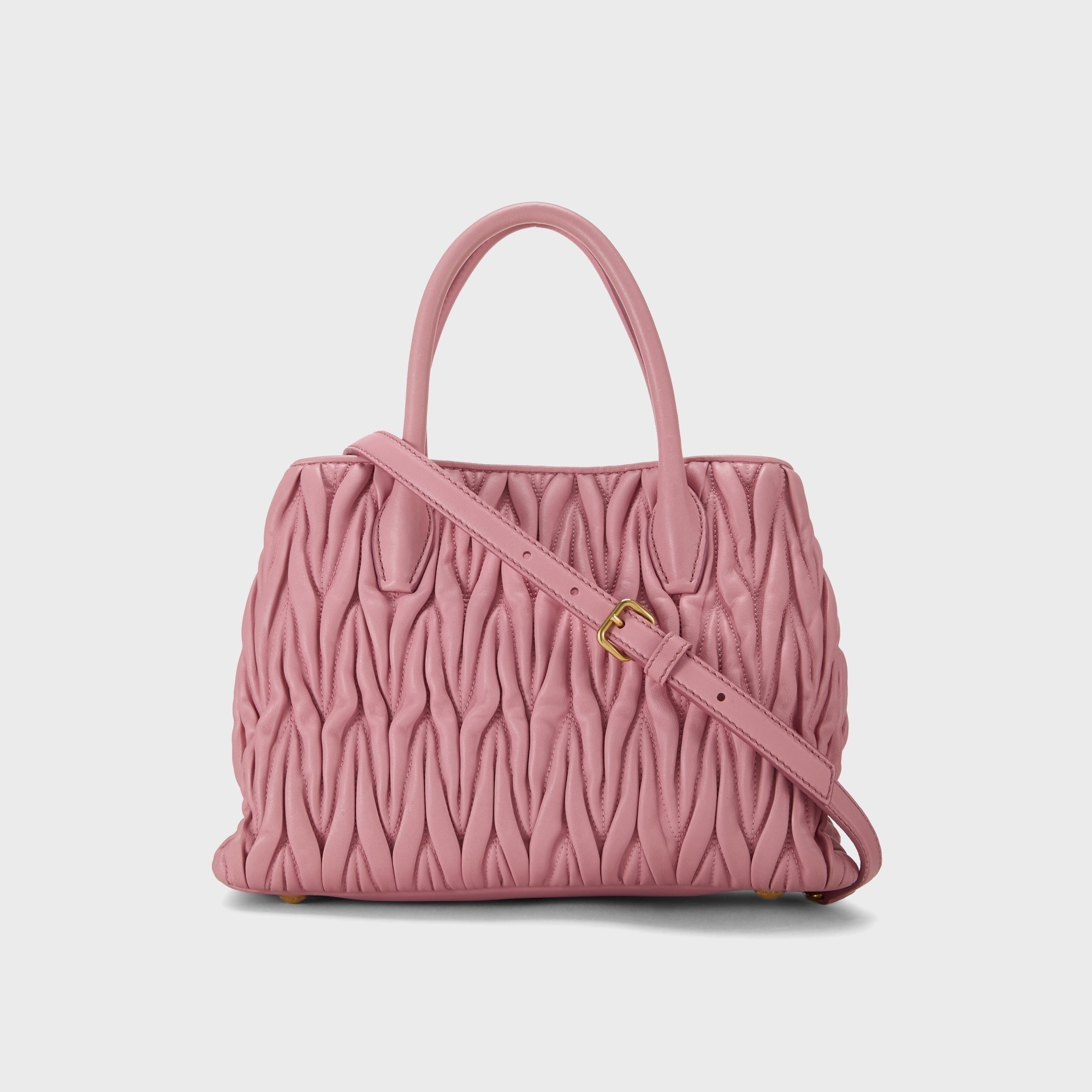 WGACA Miu Miu Nappa Convertible Handbag Small - Pink