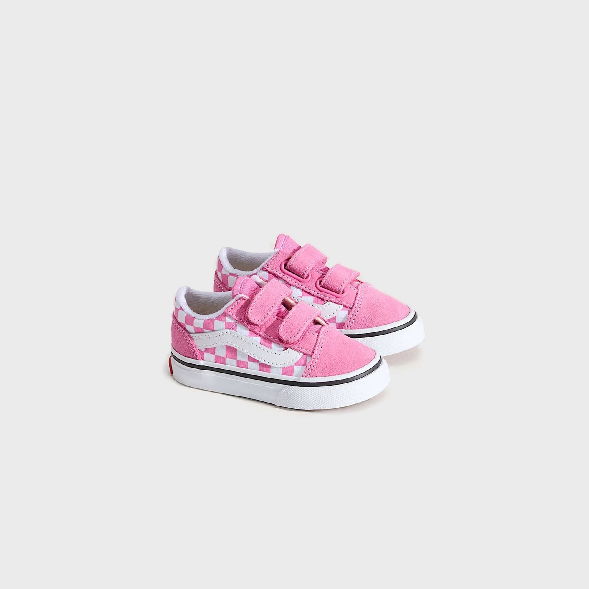 VANS TD Old Skool V Checkerboard Shoe - Fizz Pink