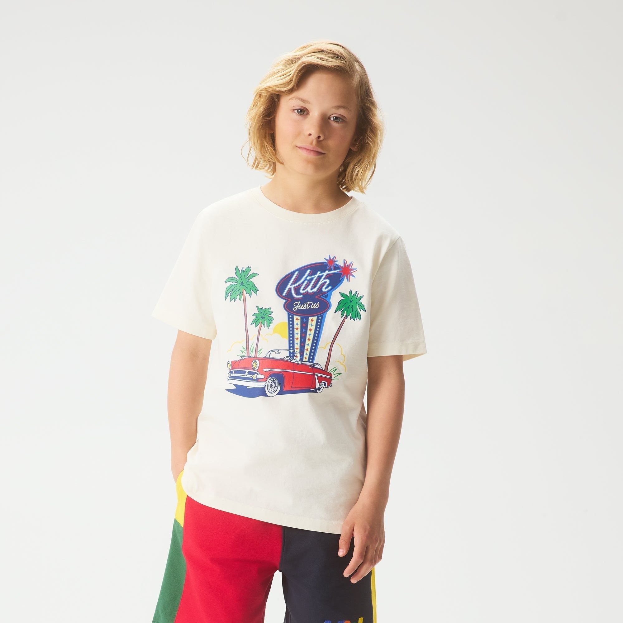 Kith Kids Drive In Graphic Tee - Silk