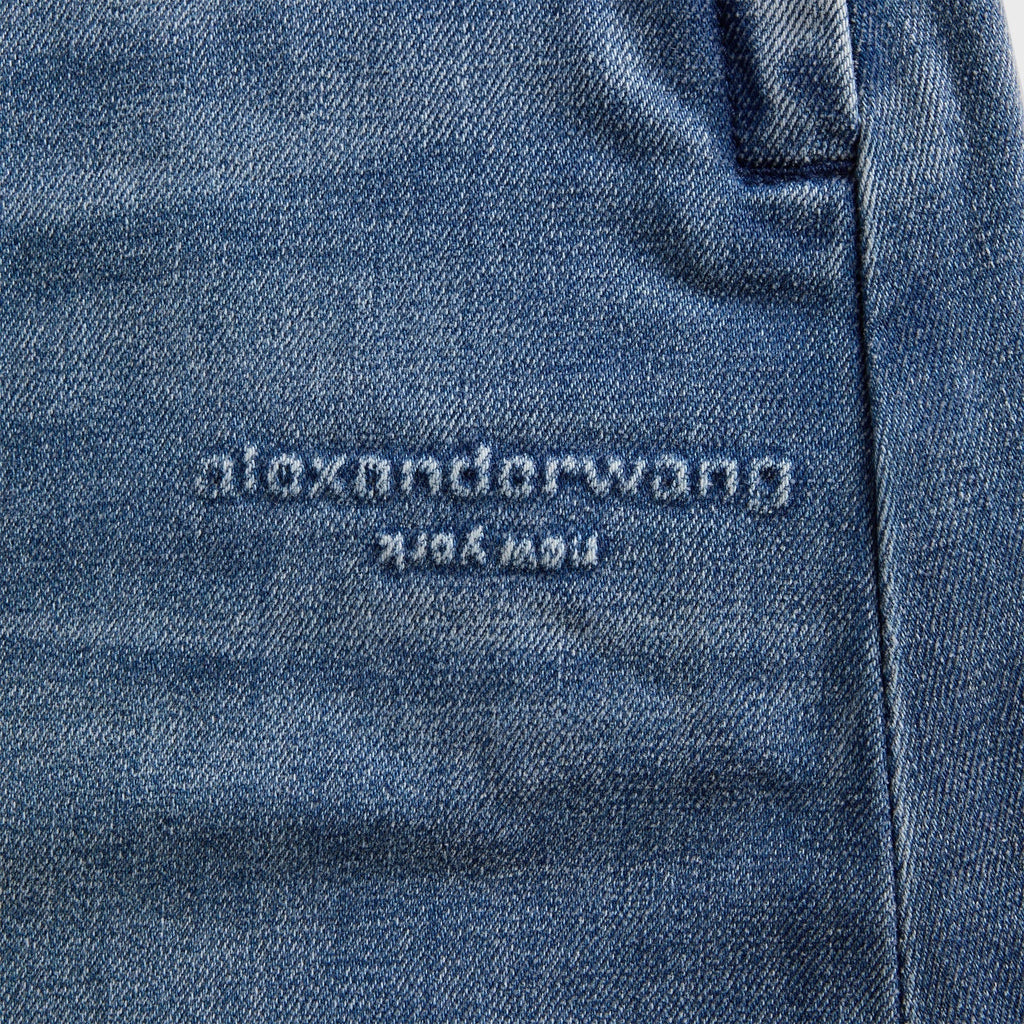 Alexander Wang Sweatpant with Elasticated Drawstring Waist - Washed Light Blue