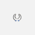 Justine Clenquet Heather Ear Cuff - Denim Blue