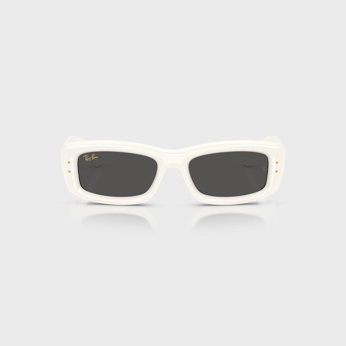Ray-Ban x A$AP Rocky Kiliane Puffer Sunglasses - White Frame / Dark Grey Lens