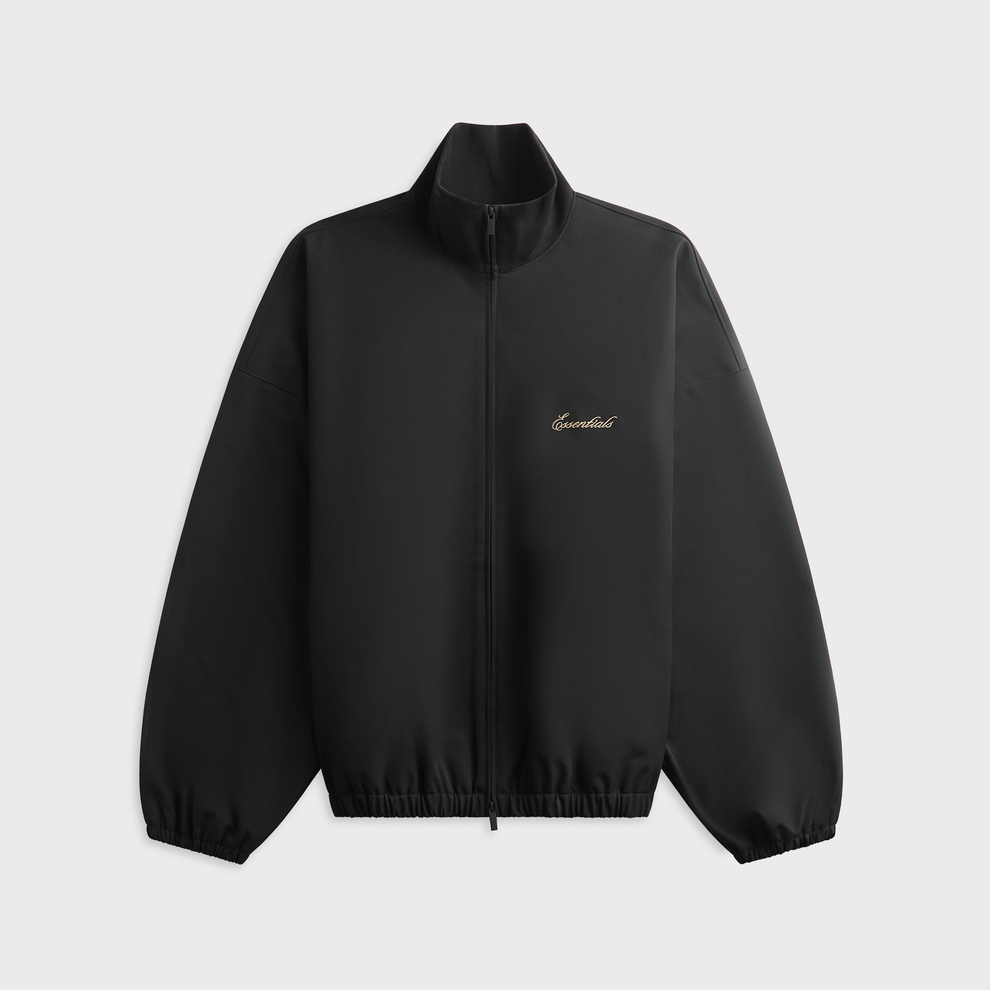 Essentials Signature Full Zip Track Jacket - Vintage Black