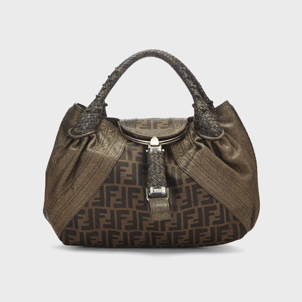 WGACA Fendi Brown Zucca Spy Bag - Brown