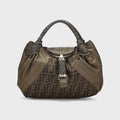 WGACA Fendi Brown Zucca Spy Bag - Brown