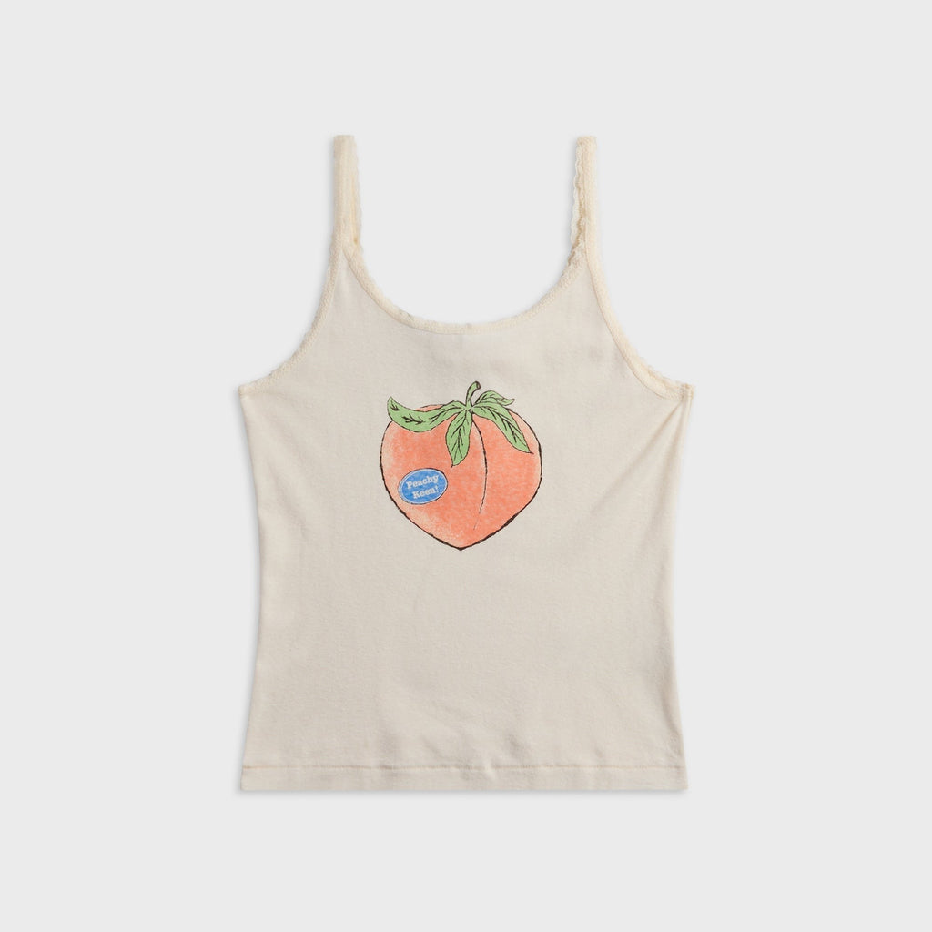 ReDone Lace Strap Tank Top - Peachy Keen