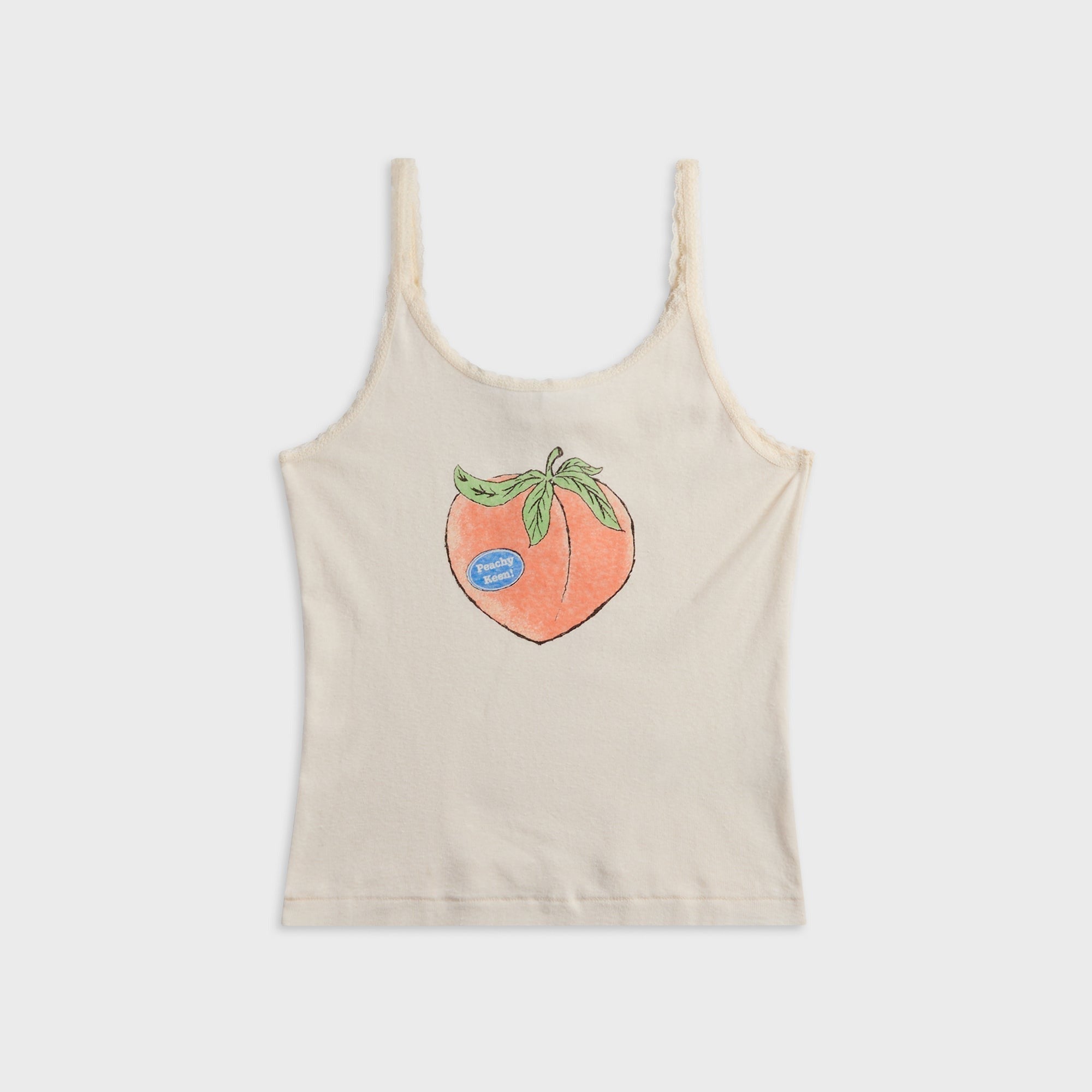 ReDone Lace Strap Tank Top - Peachy Keen