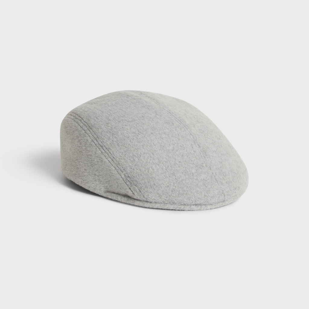 Kith Script Double-Face Wool Drivers Cap - Medium Heather Grey