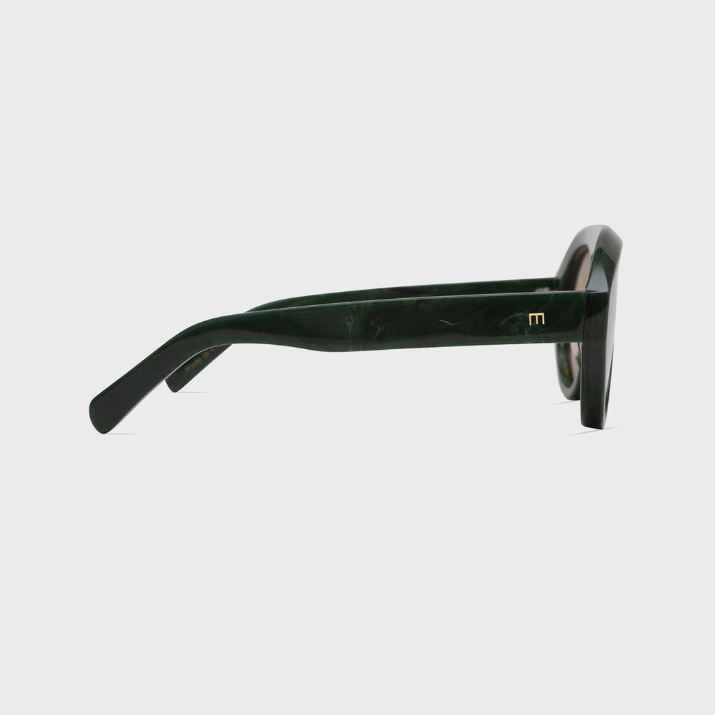 Elisa Johnson Val Sunglasses - Green Tortoise