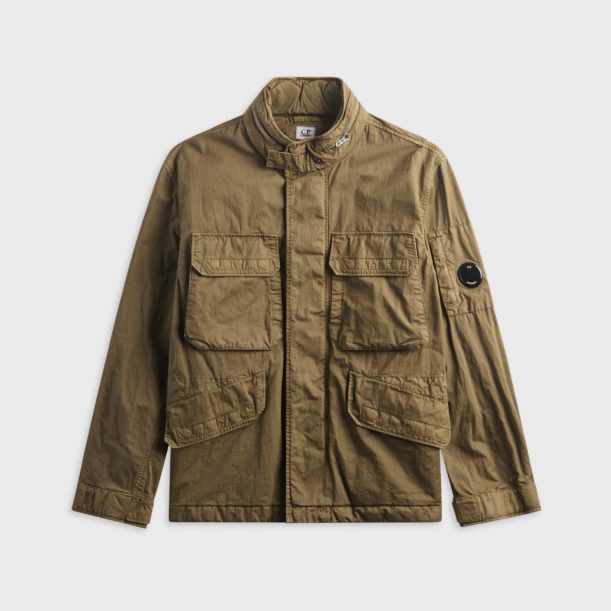 C.P. Company 50 Fili Wax Field Jacket - Dried Herb