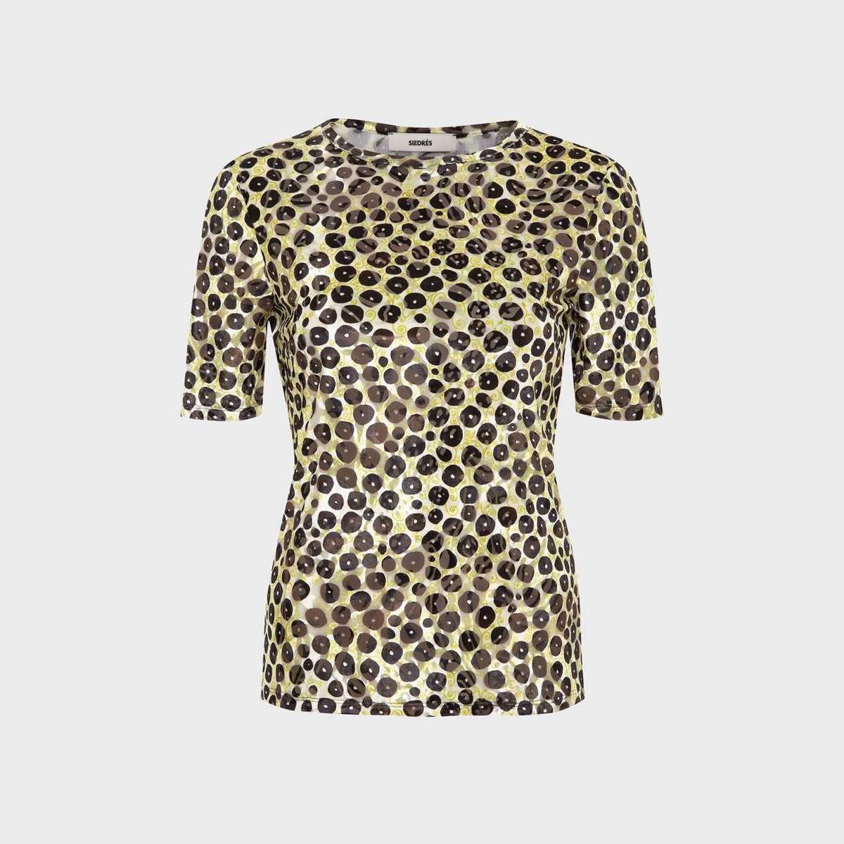 Siedres Idyl Velvet Devoré Open Back Top - Multi
