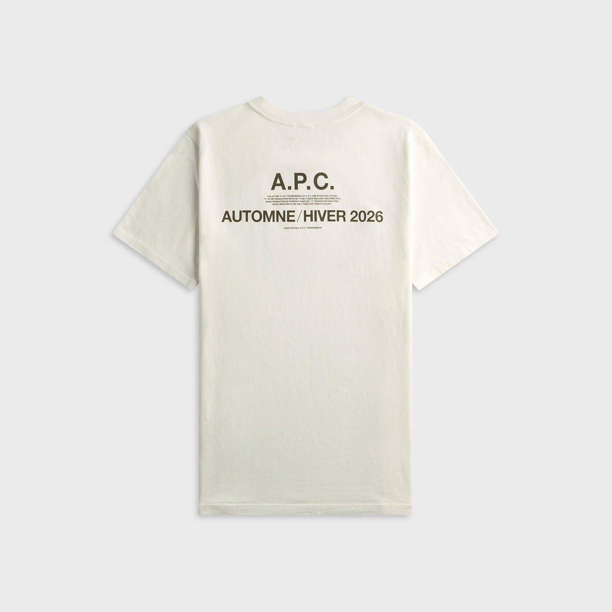 A.P.C. Autumn 26 Tee - Off White