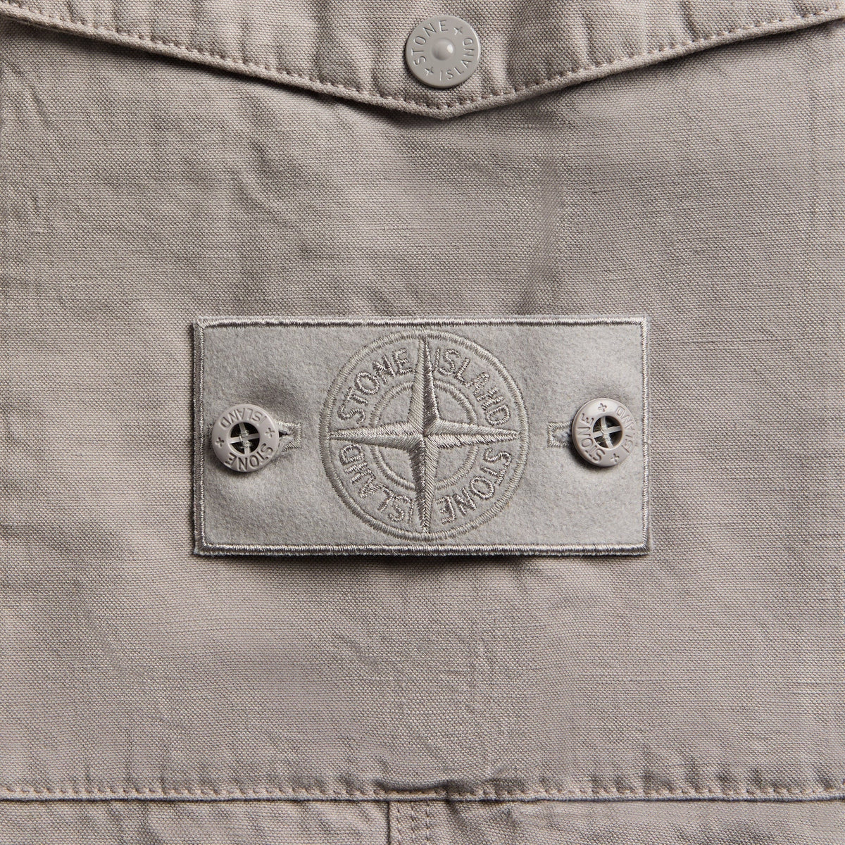 Stone Island Ghost Cotton-Linen Canvas Trouser - Dust Grey