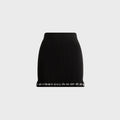 Alexander Wang Ribbed Mini Skirt - Black
