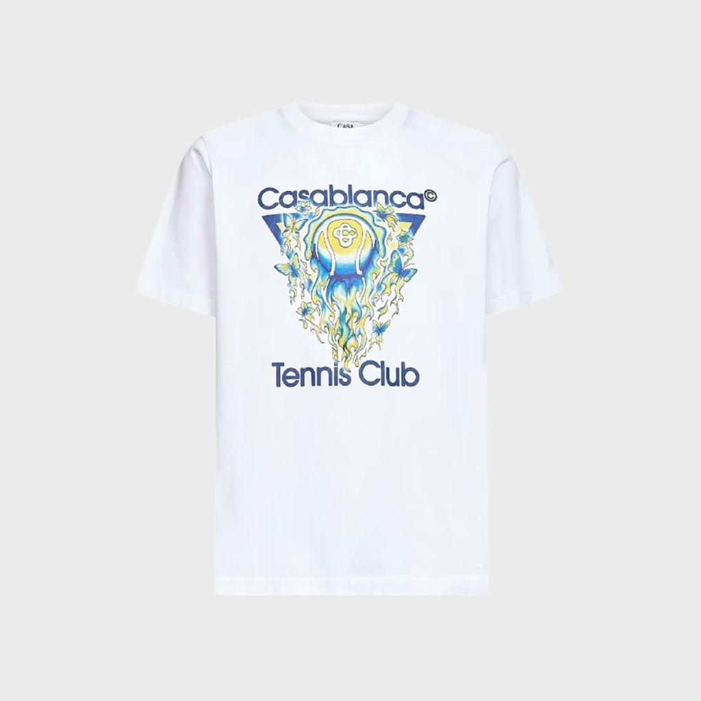 Casablanca Tennis Club Icon Classic Tee - Bright White