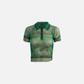 Ottolinger Mesh Polo Tee - Brook Print