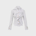 Vivienne Westwood Drunken Shirt - Blue / Brown Stripe