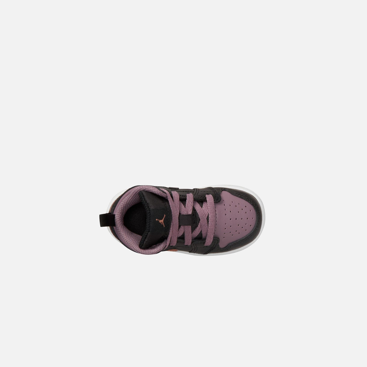 Nike TD Air Jordan 1 Mid Se - Black / Sky J Orange / Sky J Mauve / White