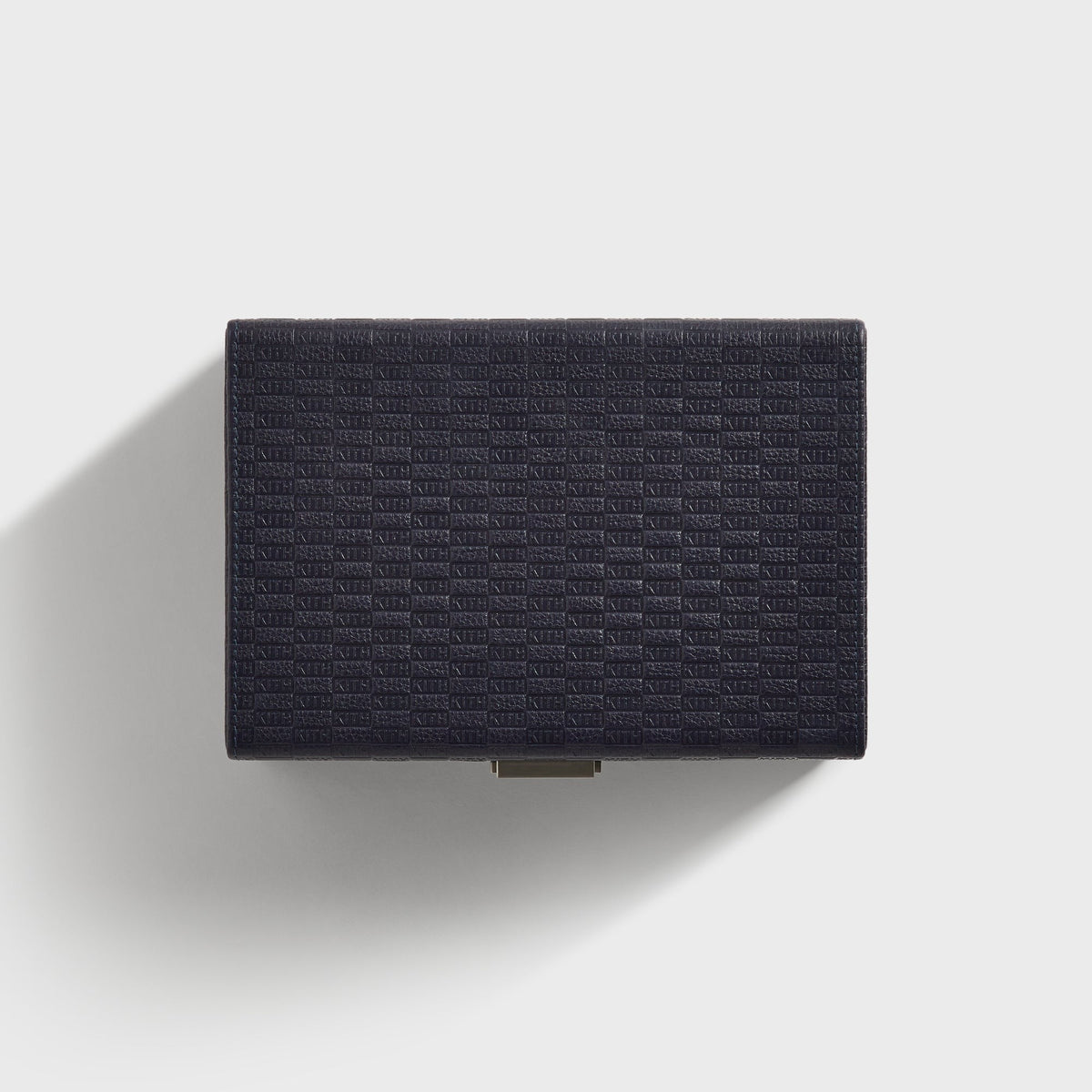 Kith Monogram Tumbled Saffiano Leather Watch Box - Ink