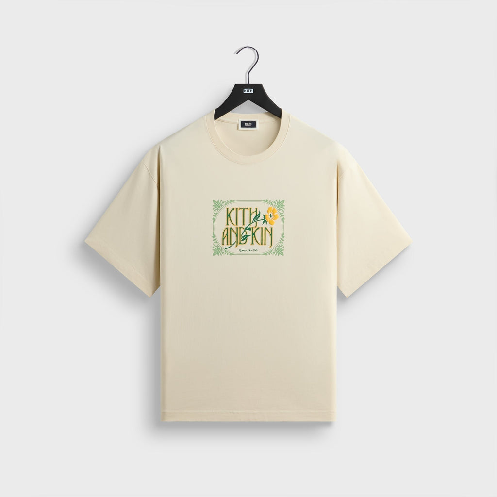 Kith Folk Bloom Alex Boxy Tee - Waffle