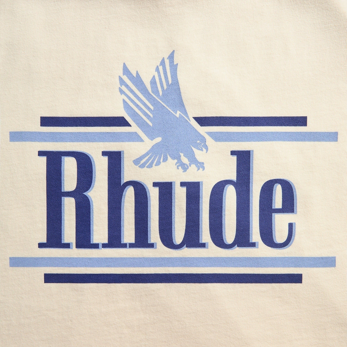 Rhude Rossa Tee - Vintage White / Blue