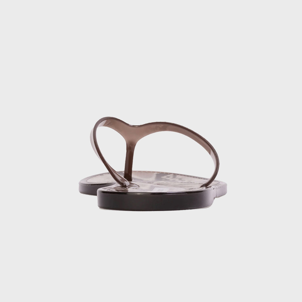 Black Suede Studio Crystal Sandal - Snake / Brown PVC