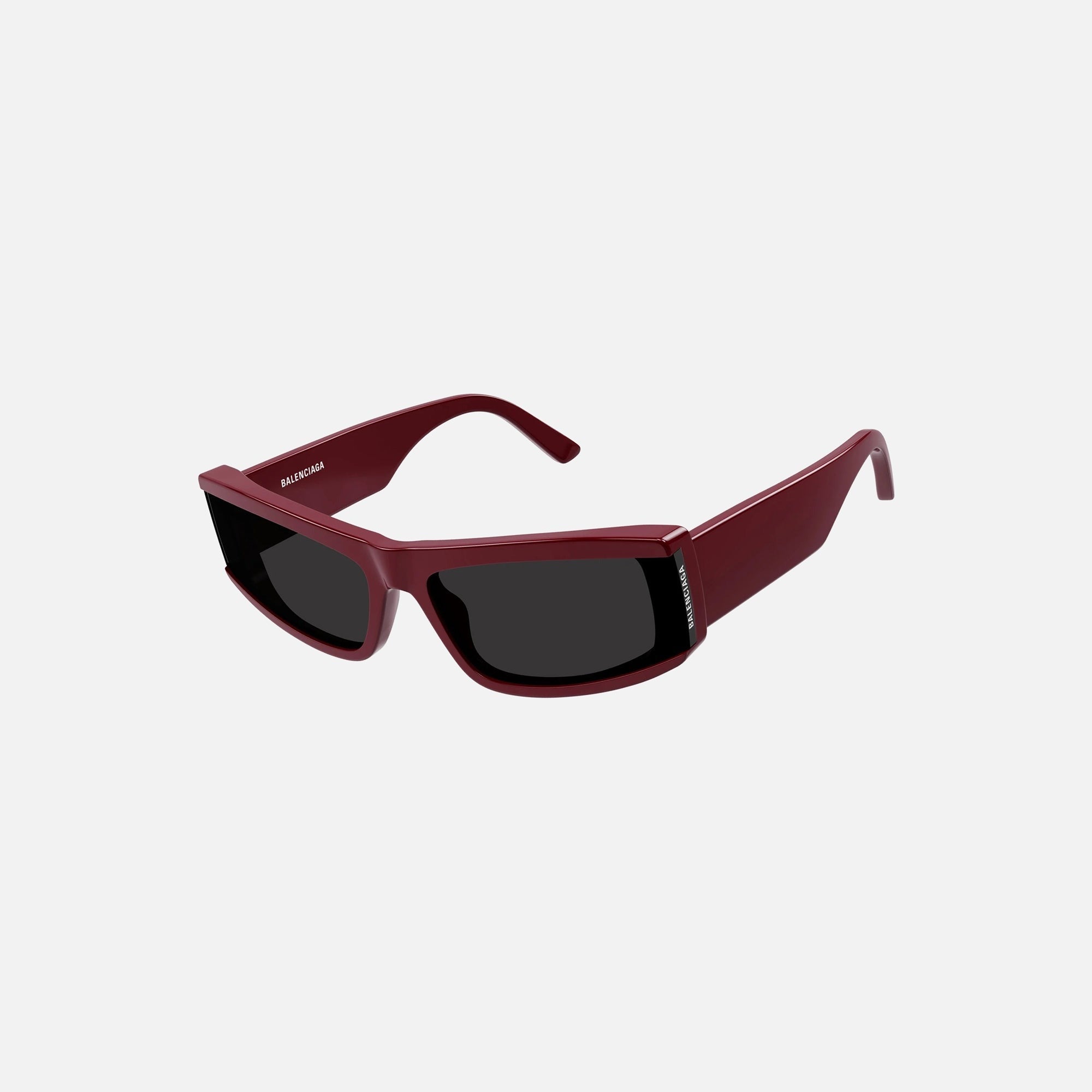 Balenciaga Acetate Rectangle Frame - Burgundy