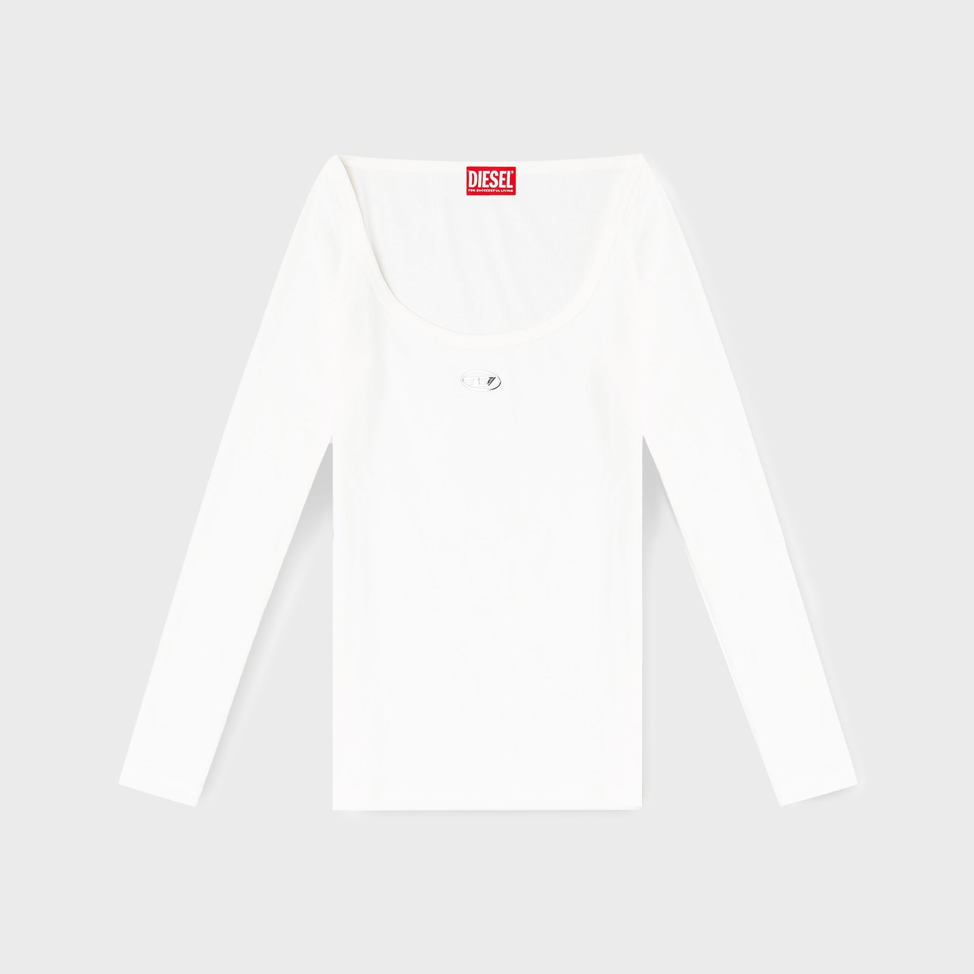 Diesel T-Bal-OD Long Sleeve Tee - White