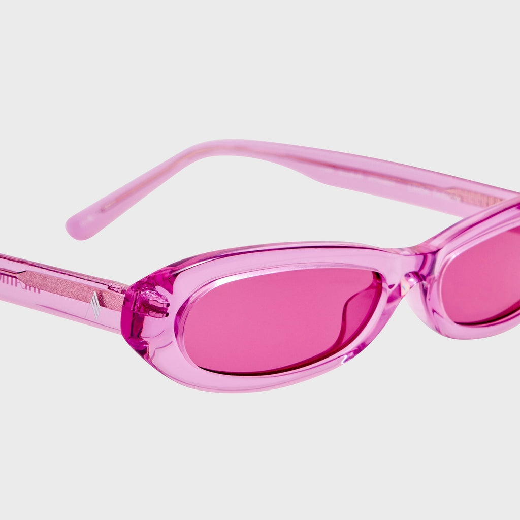 The Attico Andrea Sunglasses - Pink / Silver