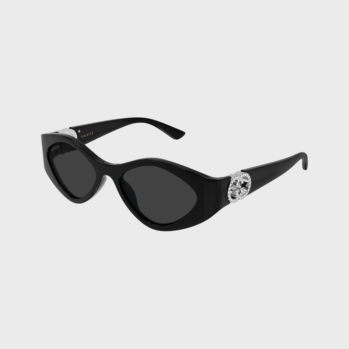 Gucci Interlocking G Sunglasses - Black / Grey