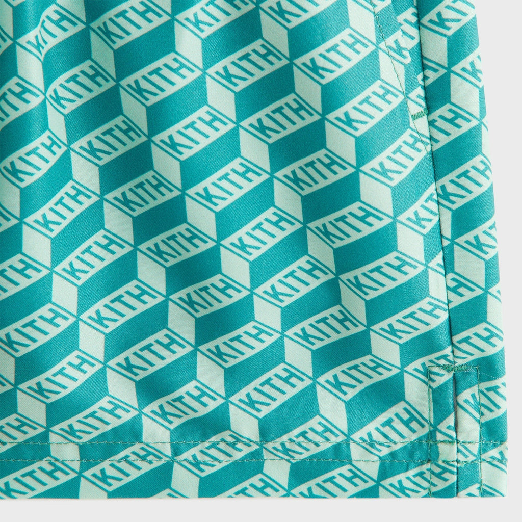 Kith Kids Monogram Kai Swim Trunk - Sorrel