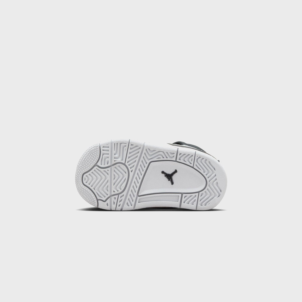 Jordan TD Air Jordan 4 Retro - Pure Platinum / Metallic Gold / Black