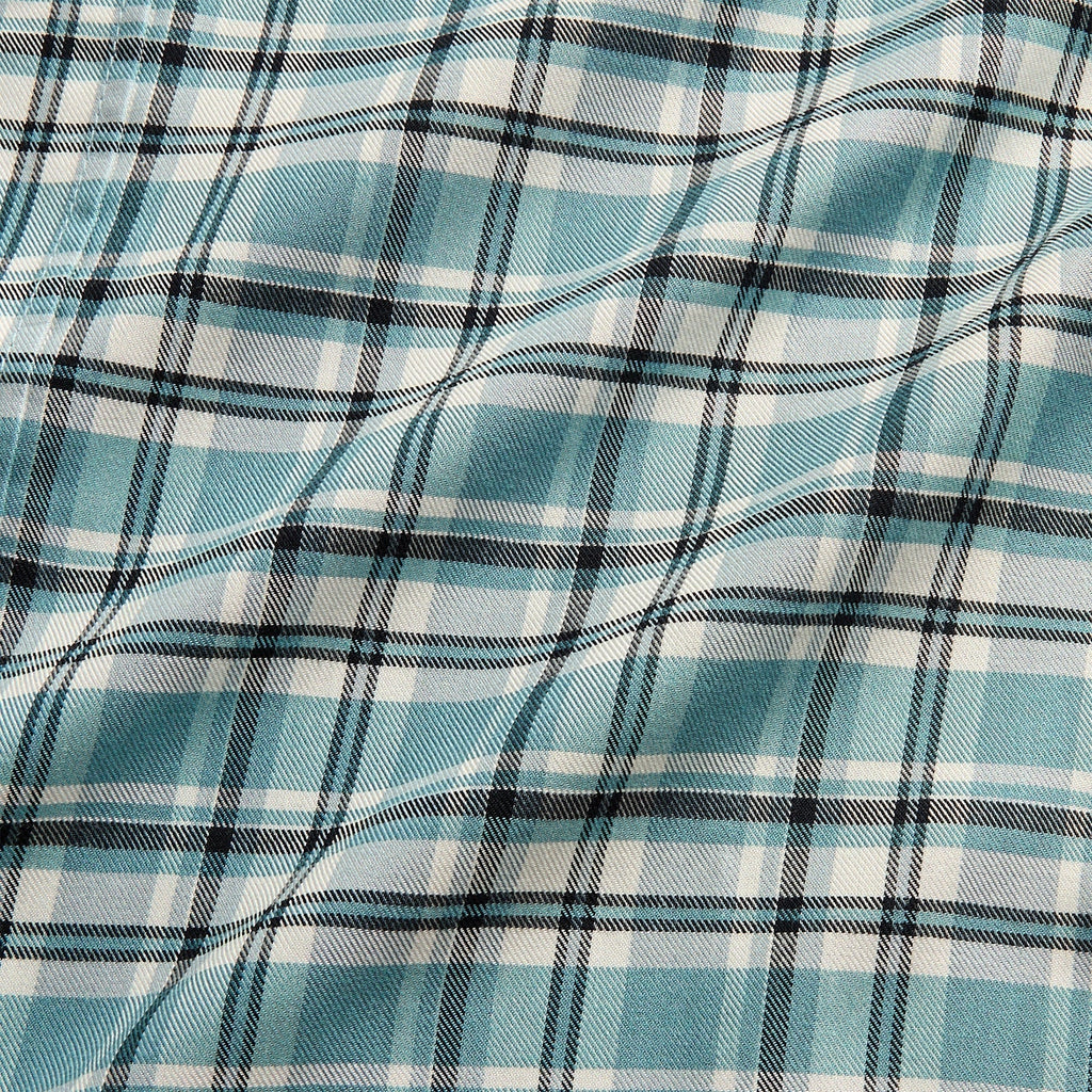 Acne Studios Checked Flannel Shirt - Turquoise / Blue / White