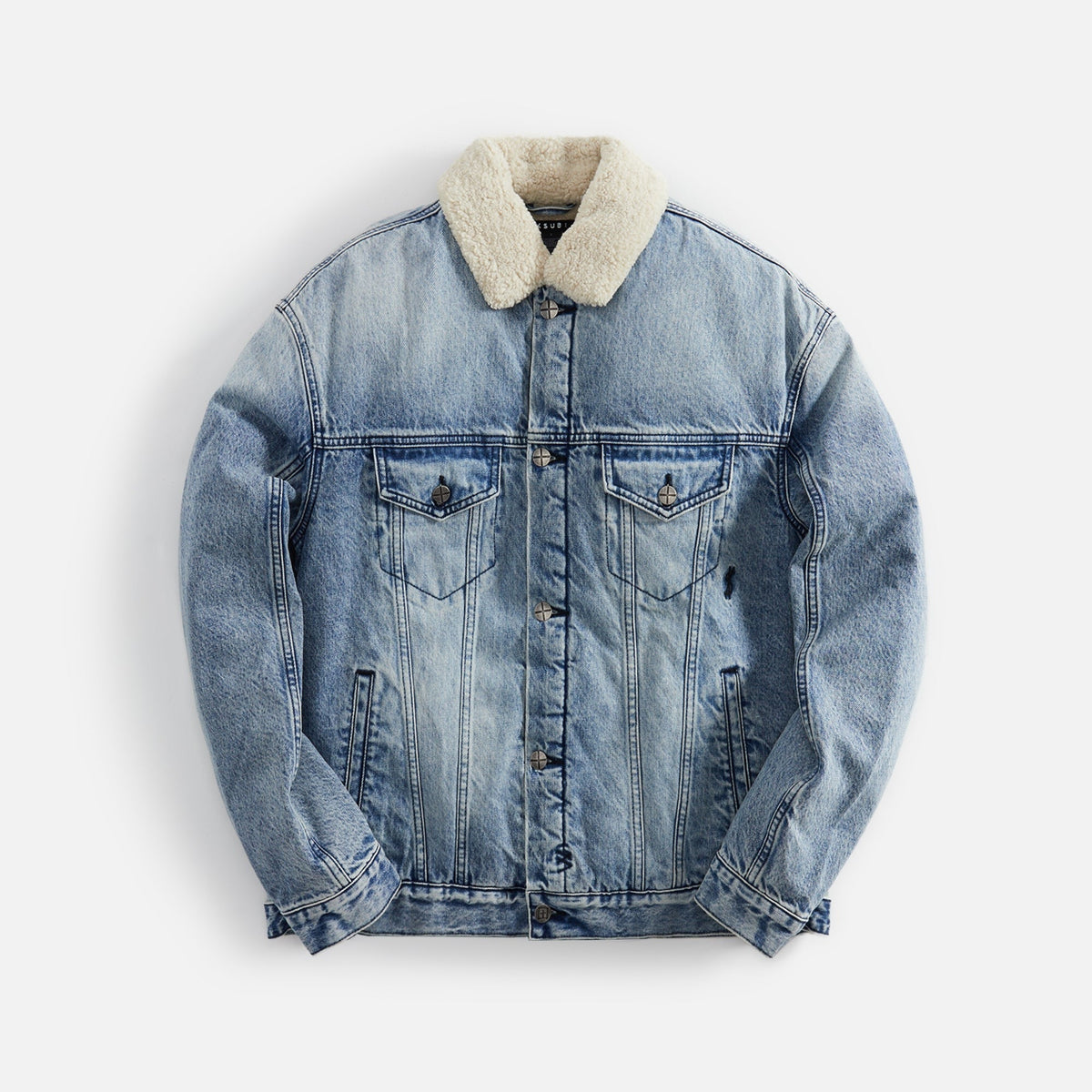 Ksubi Oh G Jacket Sherpa - Mid Blue