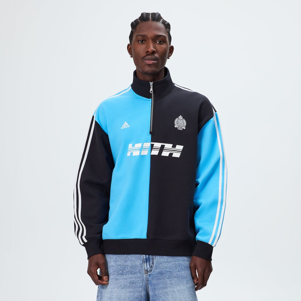 Kith & Messi for adidas Football Fleece Quarter Zip - Night Navy