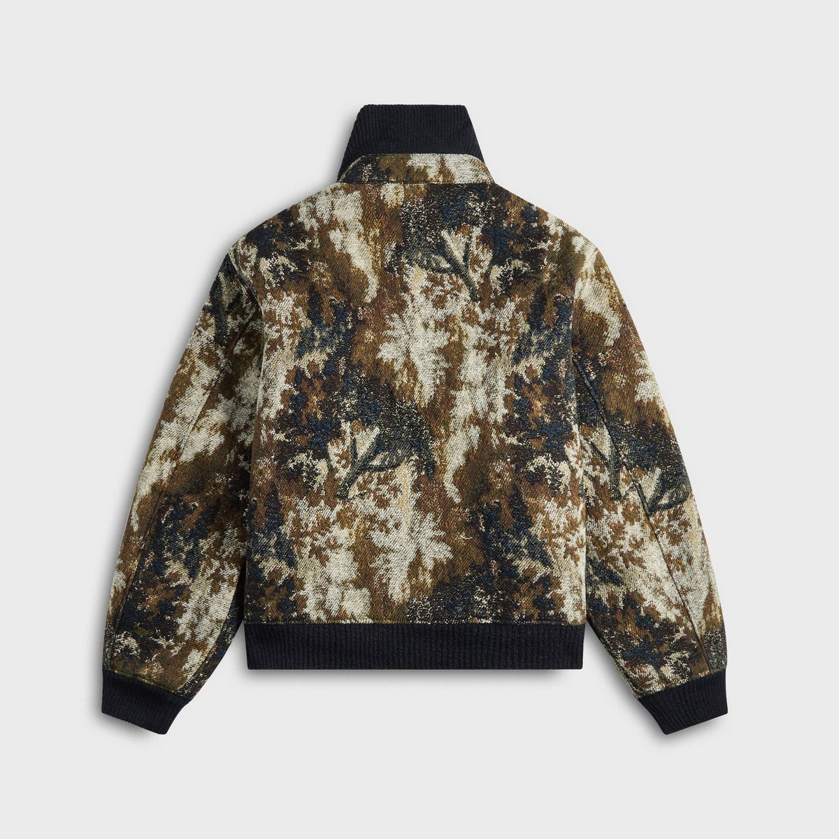 Engineered Garments LL Camo Jacquard Jacket - Olive / Navy Forest