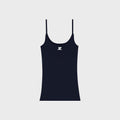 Courrèges ReEdition Rib Knit Tank Top - Navy