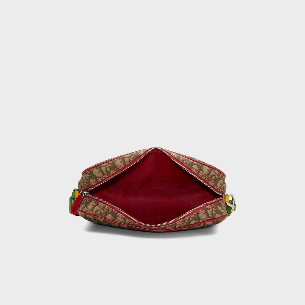 WGACA Dior Oblique Rasta Camera Bag - Brown