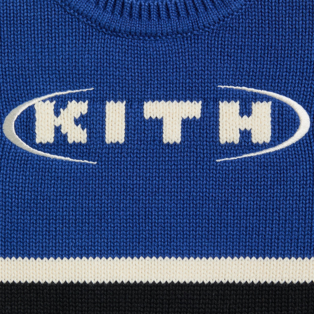 Kith Baby Varsity Nelson Knit Crewneck - Cyanotype - PH