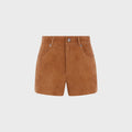 Haikure Brit Suede Short - Chocolate