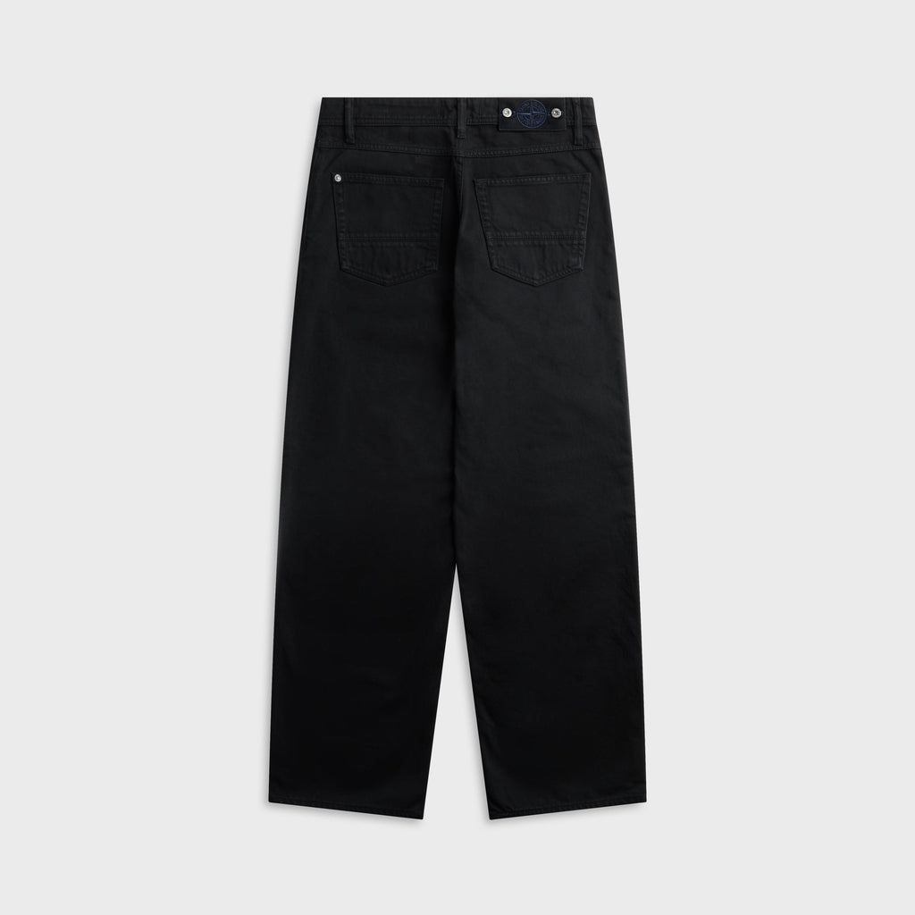 Stone Island Light Bull Denim-TC Loose-fit Jean - Black