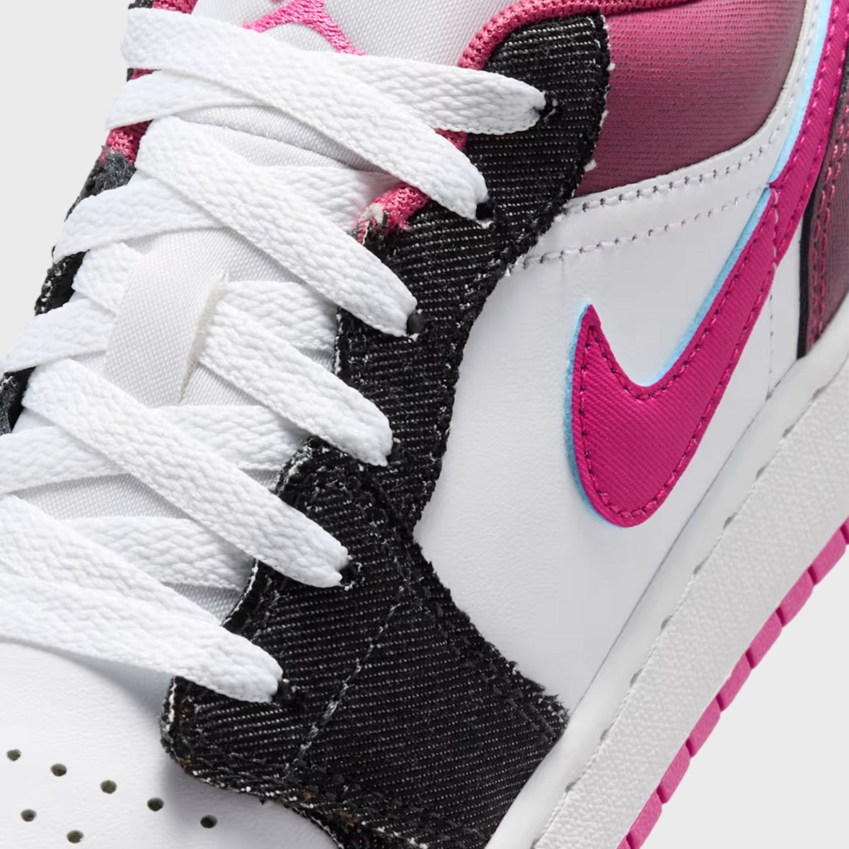 Jordan GS Air Jordan 1 Low SE - Off-Noir / White / Desert Pink