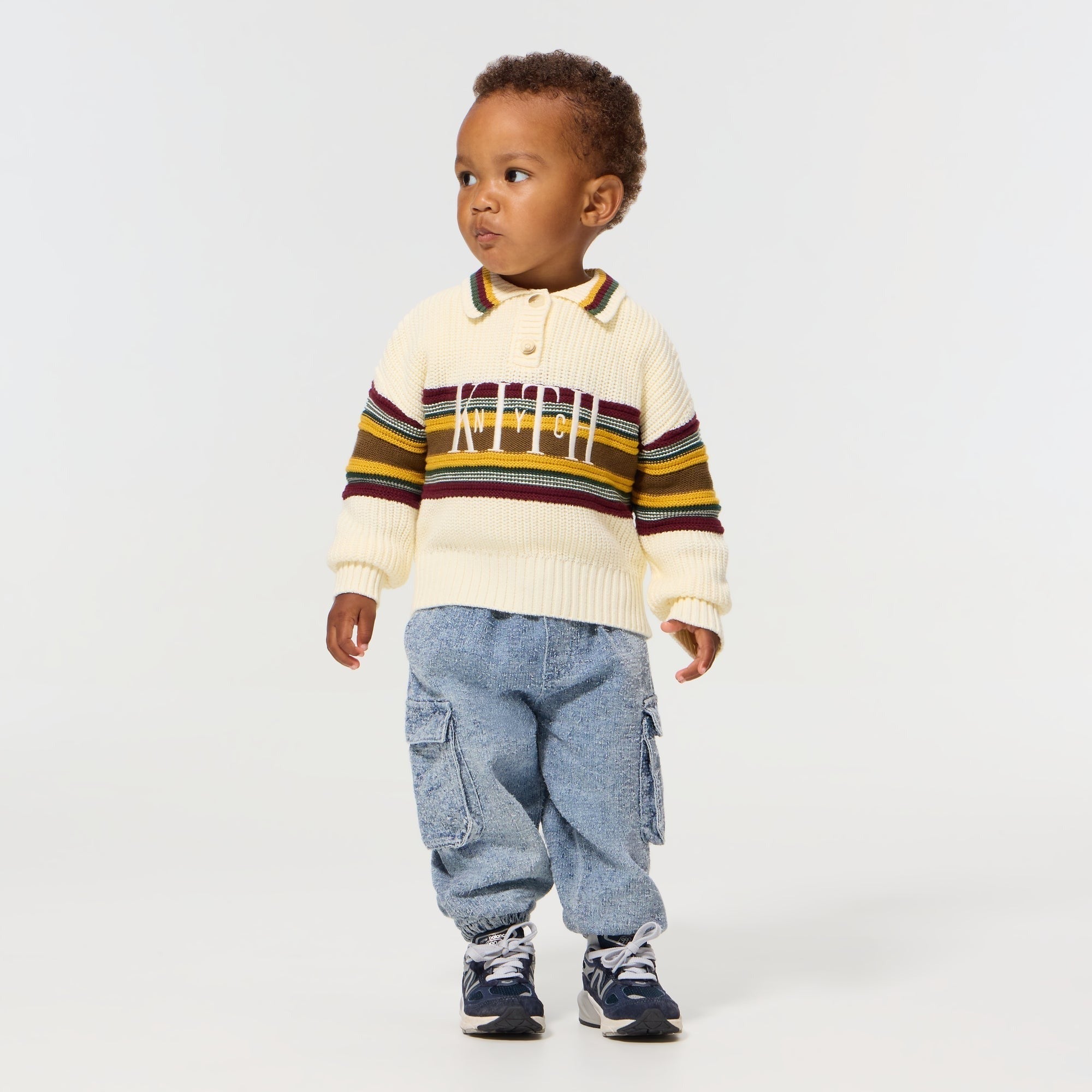Kith Baby Chunky Knit Rugby Shirt - Sandrift - PH