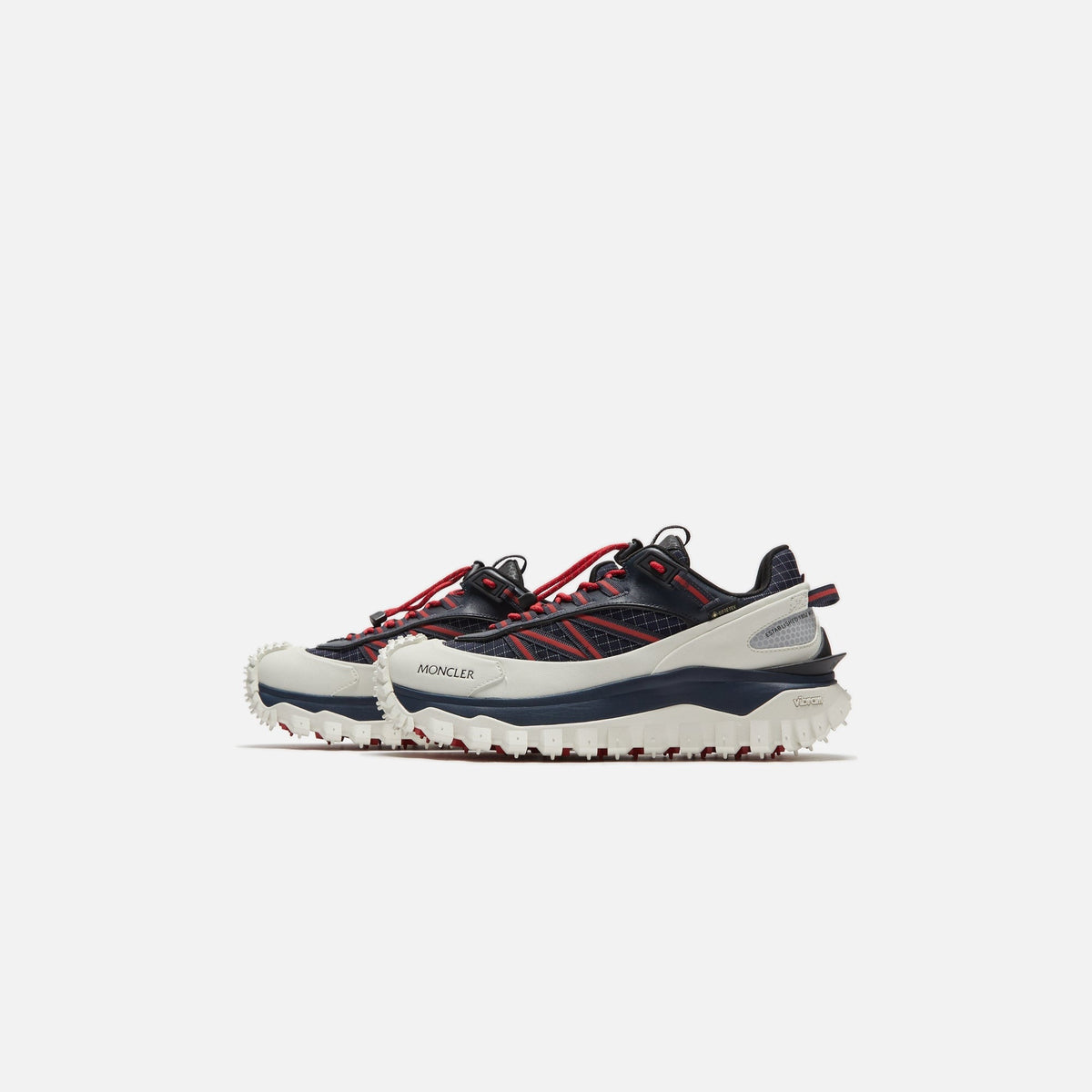 Moncler Trailgrip GTX Low Top Sneakers - Navy / White / Red