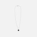 Tom Wood Cushion Pendant Onyx 925 Sterling Silver - Silver / Black